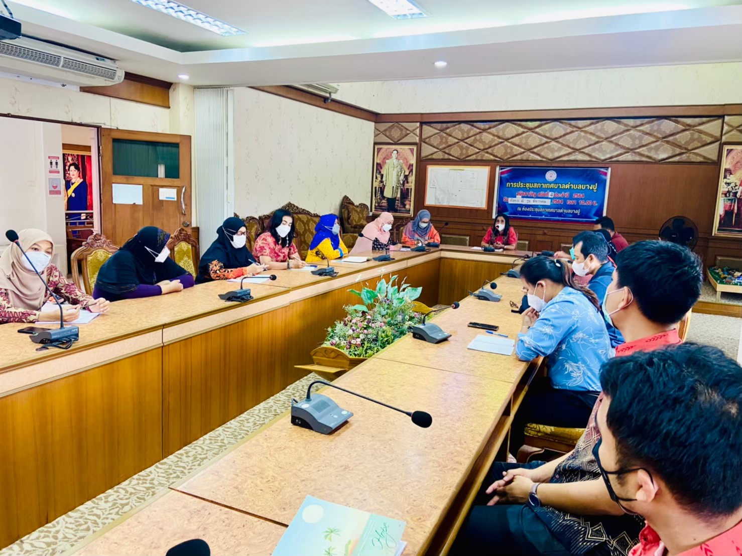 เวทีประชุมประชาคมระดับตำบล เตรียมความพร้อมในการควบคุมโรคระบาดในเดือนรอมฎอน